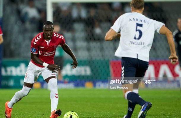 Raphael Dwamena’s late strike snatches vital point for Vejle Boldklub
