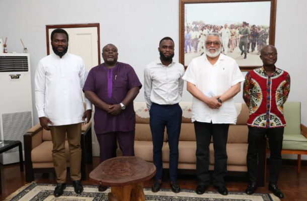 Rawlings grants audience to Atta-Mills Institute