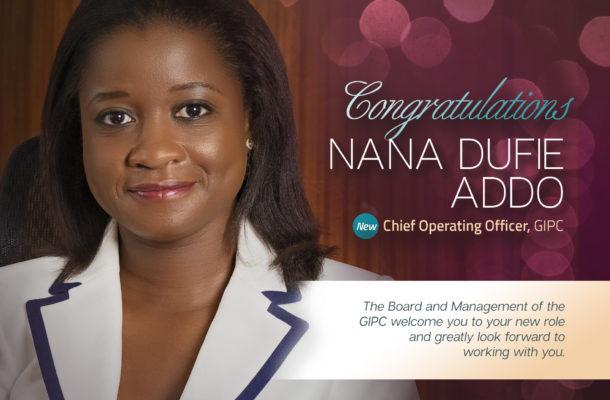 Nana Dufie Addo appointed Chief Operating Officer of Ghana Investment Promotion Centre