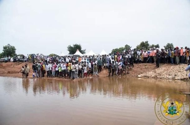 President Akufo Addo inspect 1-Village-1-dam project at Namoligo