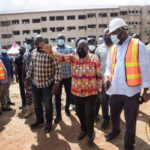 President Akufo-Addo inspects construction work on new Abomoso Model SHS