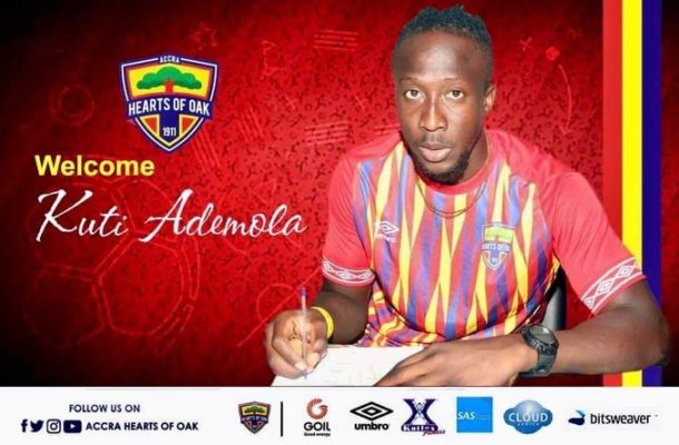 I score magical goals - Hearts striker Danjuma Ademola Kuti