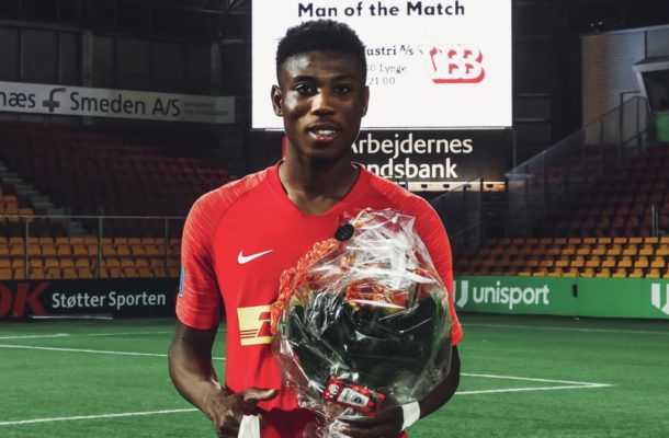 VIDEO: Francis Abu's superb goal against FC Midtjylland wins him GOTM award