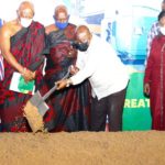 President Akufo-Addo cuts sod for water and Sewage facility in Tema