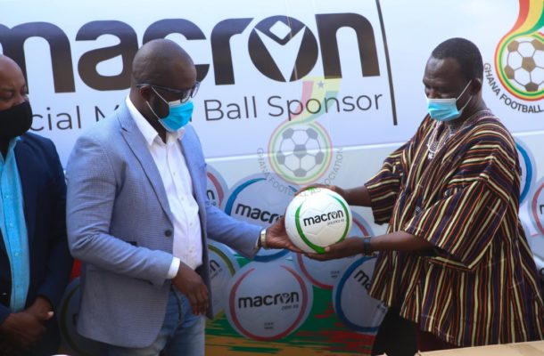 GFA takes delivery of Macron footballs and bibs for the season