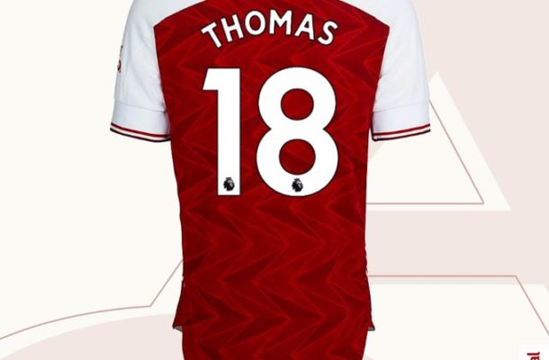 Thomas Partey to wear jersey no.18 at Arsenal