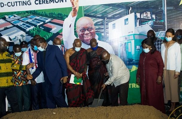 Akufo-Addo cuts sod for sewer network, water treatment plant in Tema