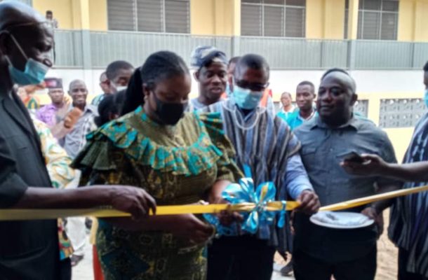 Ama Dokua commissions new classroom block for Akropong School For The Blind