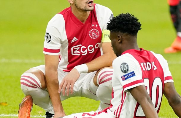 Kudus Mohammed goes off injured in Champions League debut against Liverpool