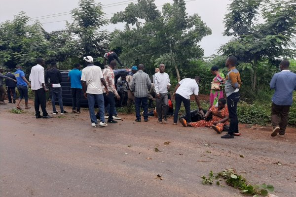 Four injured in an accident on the Koforidua-Mamfe road