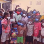 PHOTOS: Thomas Partey shares branded nose mask to communities in Accra