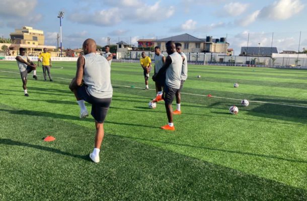 Ten Black Stars players begin training on the first day