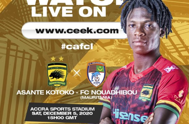 Kotoko show their supporters how to watch their CAF Champions league game live on Ceek
