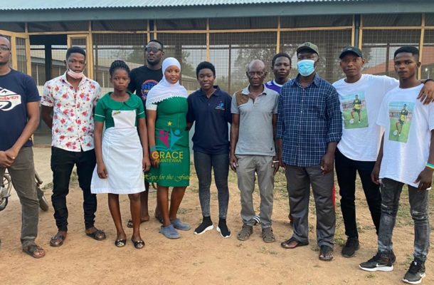 Black Queens star Grace Asantewaa donates to Atebubu Municipal Hospital's Children's Ward