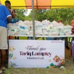 PHOTOS: Tariq Lamptey donates to kids at Nuaso in the Eastern Region