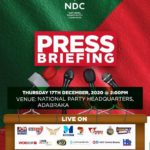 NDC to hold another press conference today