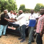 NPP youth organizer donates car to Nsawam-Adoagyiri constituency