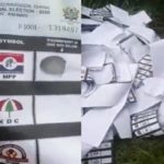 VIDEO: Already thum-printed ballot papers for Nana Addo thrown away