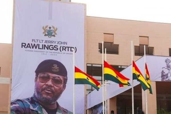 Traders run out of stock on Rawlings’s funeral cloth
