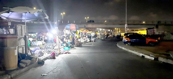 Night trade booms at Kwame Nkrumah Circle: Traders do brisk business to evade tax, market tolls