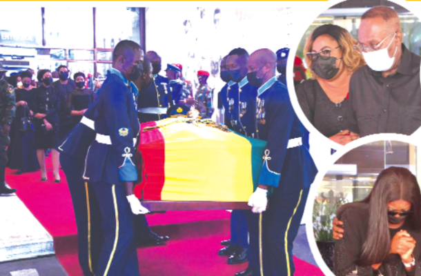 Tears flow as mourners bid farewell to Rawlings