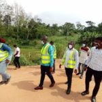 Akuapem North: MP, MCE inspect road construction project at Mangoase