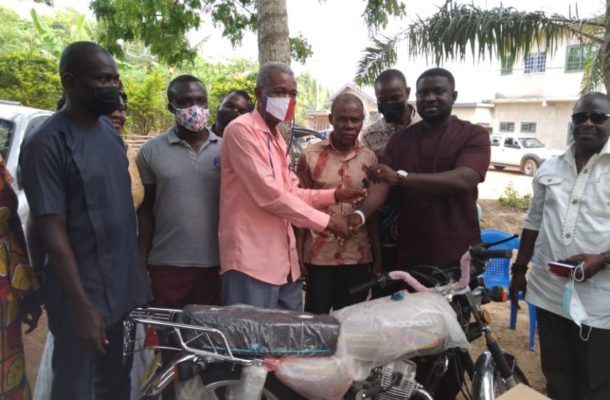 E/R: Man donates motorbike, PPE to Ayensuano NPP
