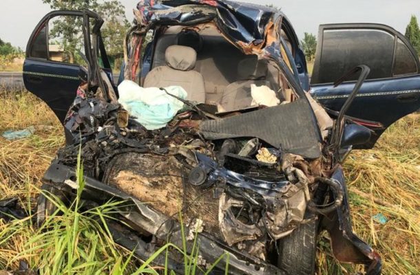 E/R: Driver dies in fatal crash on Suhum-Nsawam highway