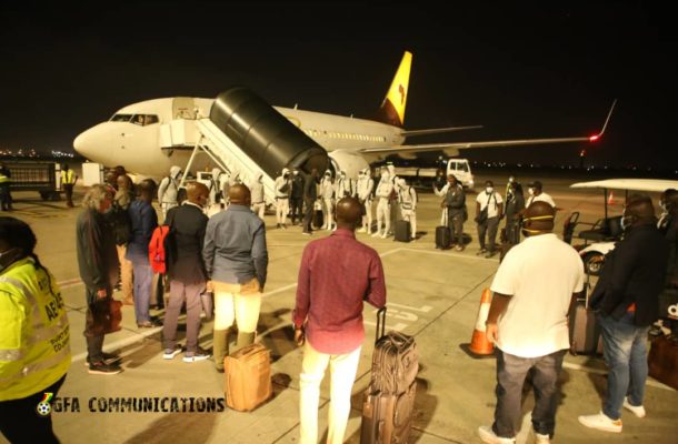 Black Stars arrive in South Africa ahead of AFCON qualifier