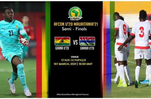Coach Zito names Ghana's starting XI to face Gambia in semifinal clash