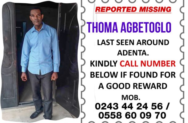 Accra: 62-year-old man reported missing