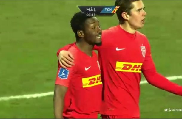 Ghanaian duo score for FC Nordsjaelland in win against Lyngby