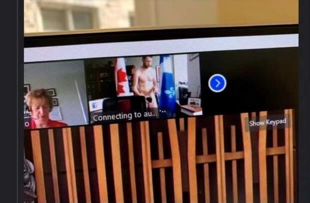 MP walks in completely naked on Zoom call after forgetting to turn camera off