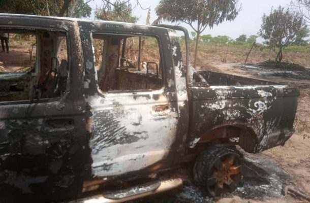Nkwanta North Assembly’s car set on fire