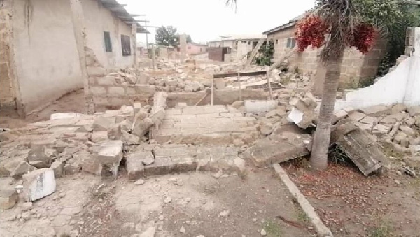 Anger as land guards demolish church, other properties at Kasoa