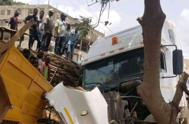 Just In: Another truck involved in an accident at Takoradi