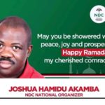 NDC's Joshua Akamba wishes Muslims  successful Ramadan