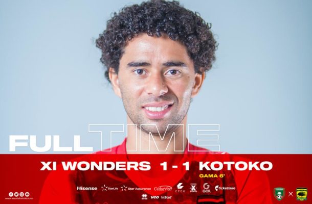 VIDEO: Fabio Gama scores first Kotoko goal as XI Wonders rally to earn a draw