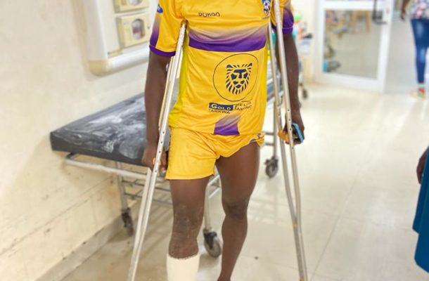 Justice Blay ruled of for the rest of the season with fractured fibula