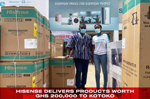 Kotoko take delivery of Hisense products worth GHC200,000