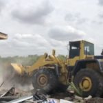 Tema West Assembly demolish illegal houses at Lashibi