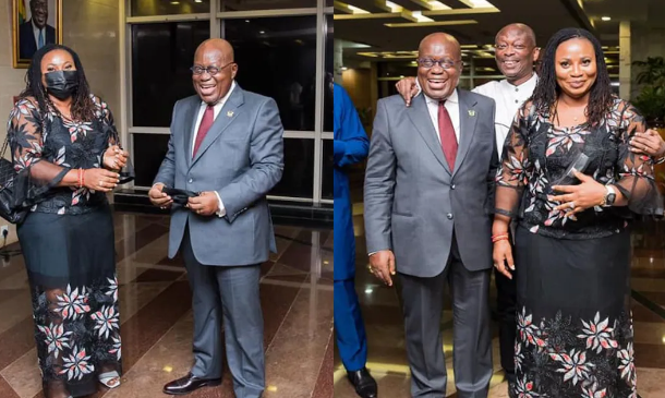 PHOTOS: When Charlotte Osei met Prez Akuffo-Addo for the first time since her sack