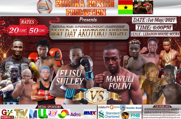 Euroka Boxing Promotions presents “May Day Akotoku” at Lebanon House