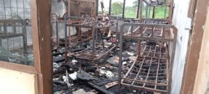 PHOTOS: Nsutaman SHS girls’ dormitory destroyed by fire