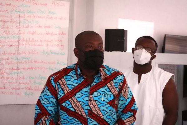 PHOTOS: Information Minister visits Citi FM over alleged assault on Journalists