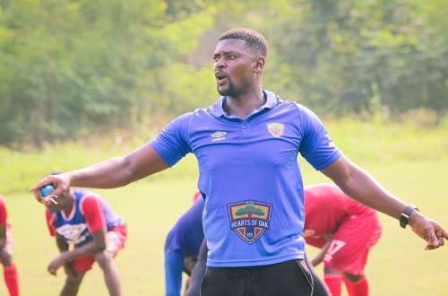 Hearts coach Samuel Boadu unperturbed by Kotoko threat