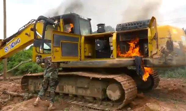 Galamsey Fight: We will burn excavators, take us to court - Minister