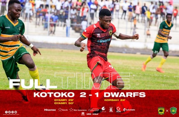 Emmanuel Gyamfi double helps Kotoko open four point lead at the top