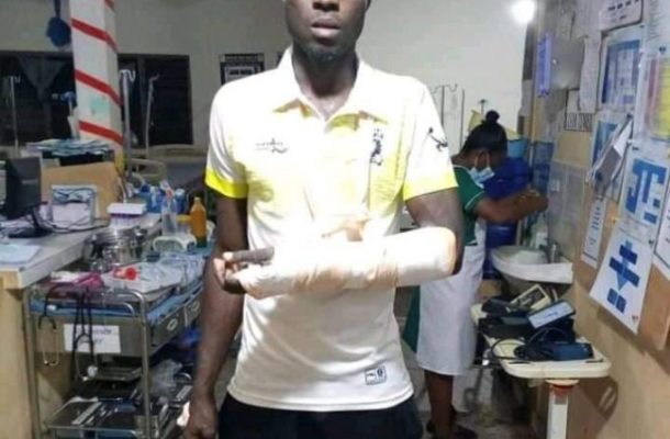 Bechem United's Hafiz Wutah Konkoni maybe out for the season with fractured arm injury