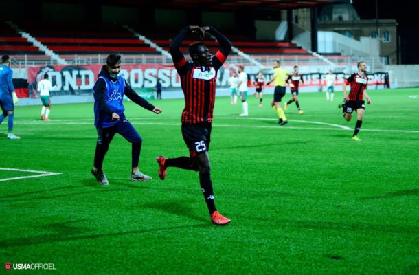 Kwame Opoku scores debut goal for USM Algiers in cup match against MC Algiers